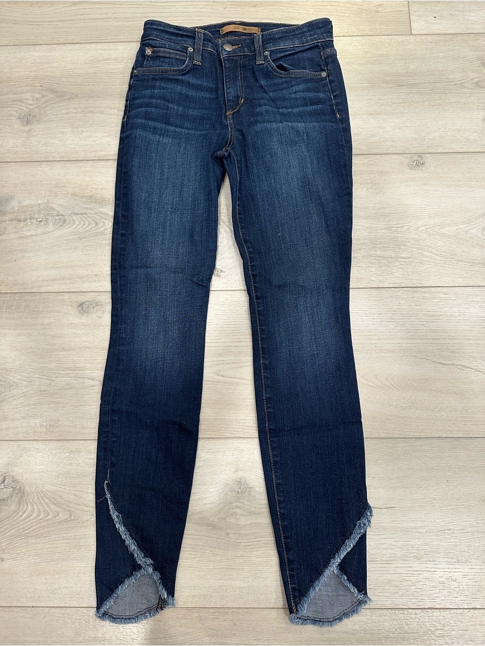 Joe’s Jeans The Icon Skinny Ankle Raw Split Hem Jeans 28